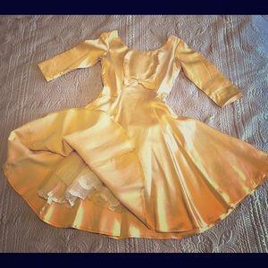 Vintage gold Cocktail Evening dress